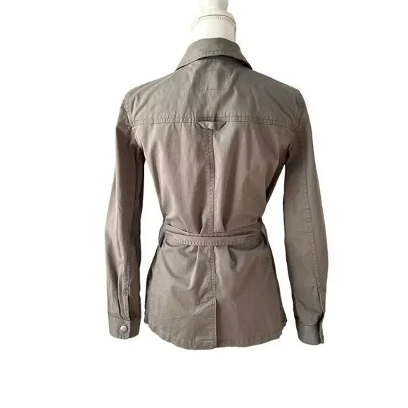 Banana Republic Gray Lightweight Belted Jacket Size Small - Picture 4 of 7